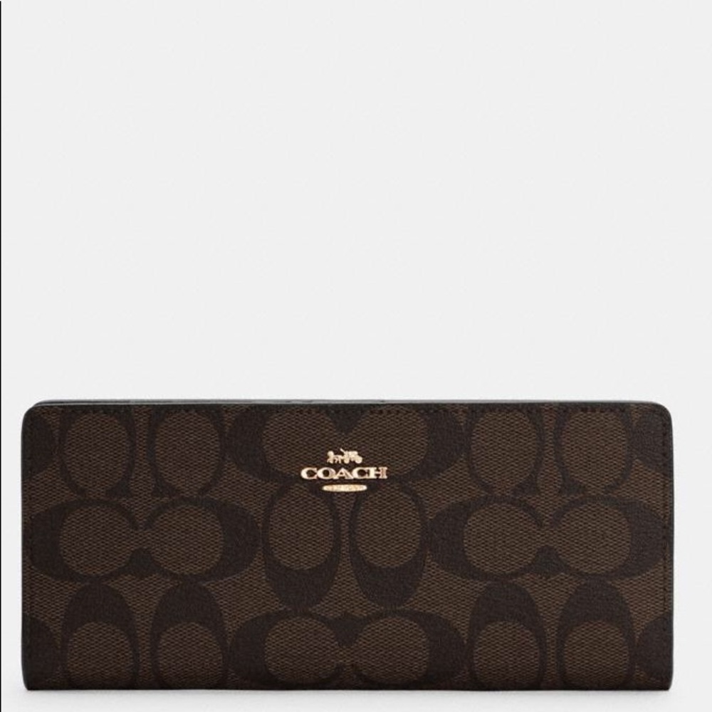 Coach Signature Slim Wallet